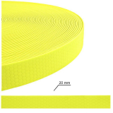 Bullyzei Leine PVC 20mm x 0,8m ohne Schlaufe, Neon-Gelb